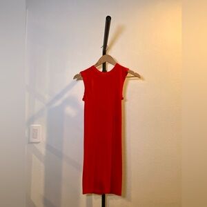 Enza Costa Vibrant Red Midi Dress